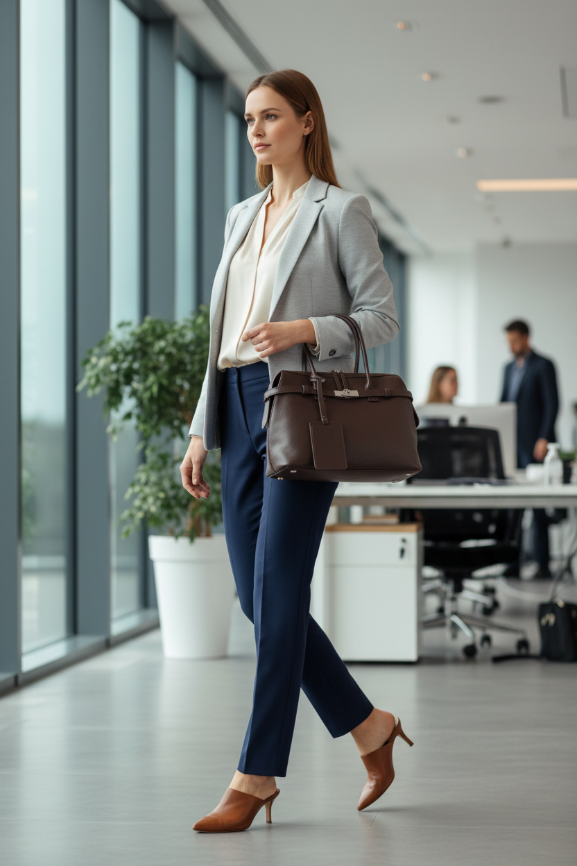 Leather Retro Large Capacity Shoulder Tote Bag for Women