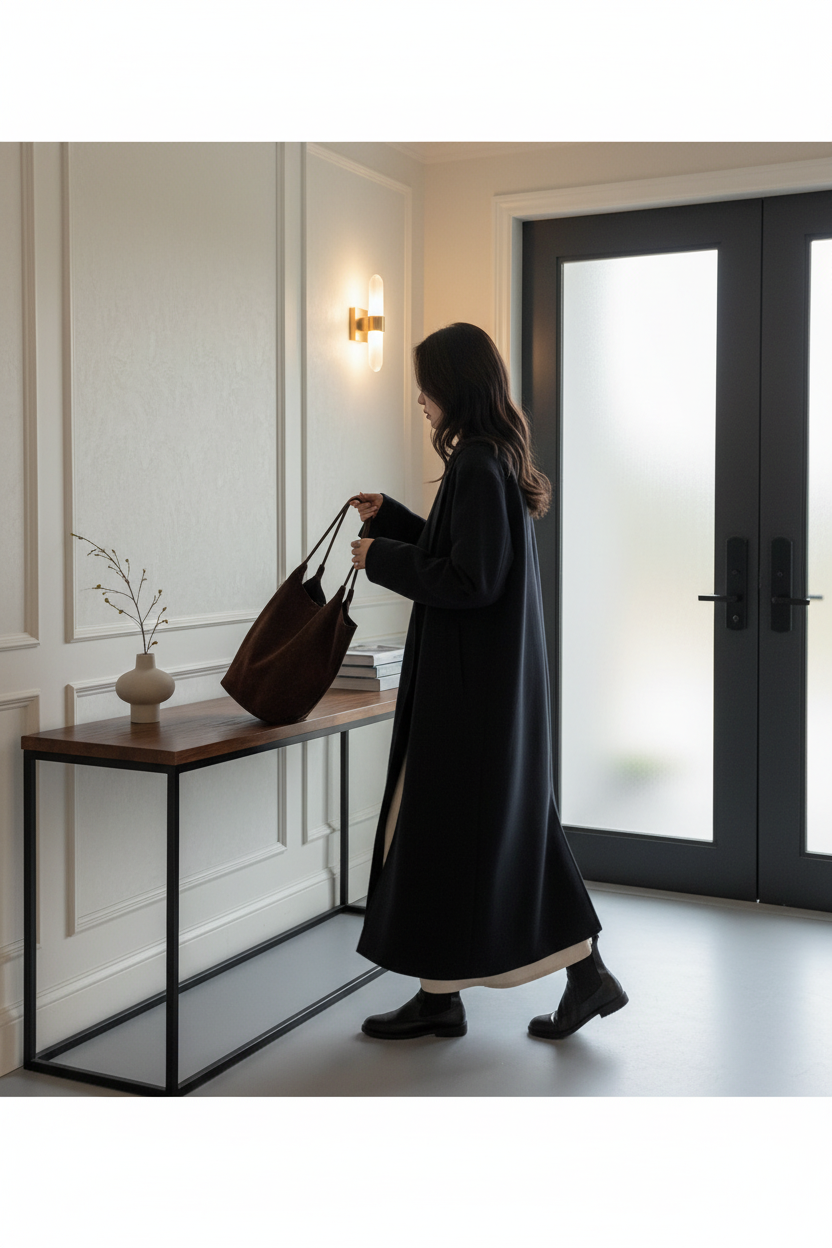 Women's Slouchy Oversized Shoulder Tote — Minimalist Everyday Bag