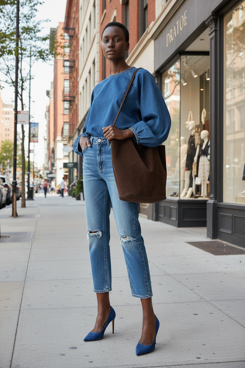 Women's Slouchy Oversized Shoulder Tote — Minimalist Everyday Bag