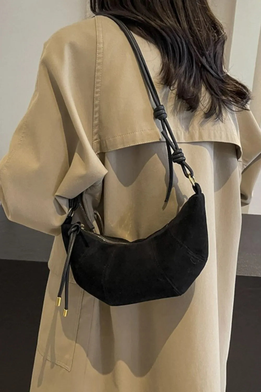 Cheetah-Print Suede Shoulder Bag