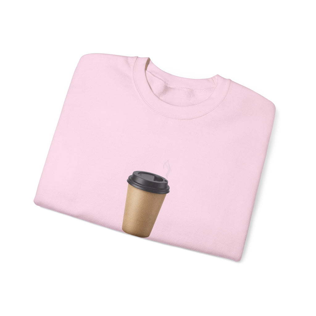 Coffee Run Sweatshirt — “Run on this, not luck.” Crewneck