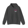 Pressure Diamond Hoodie — Minimal Pink Script Chest Diamond Logo Design