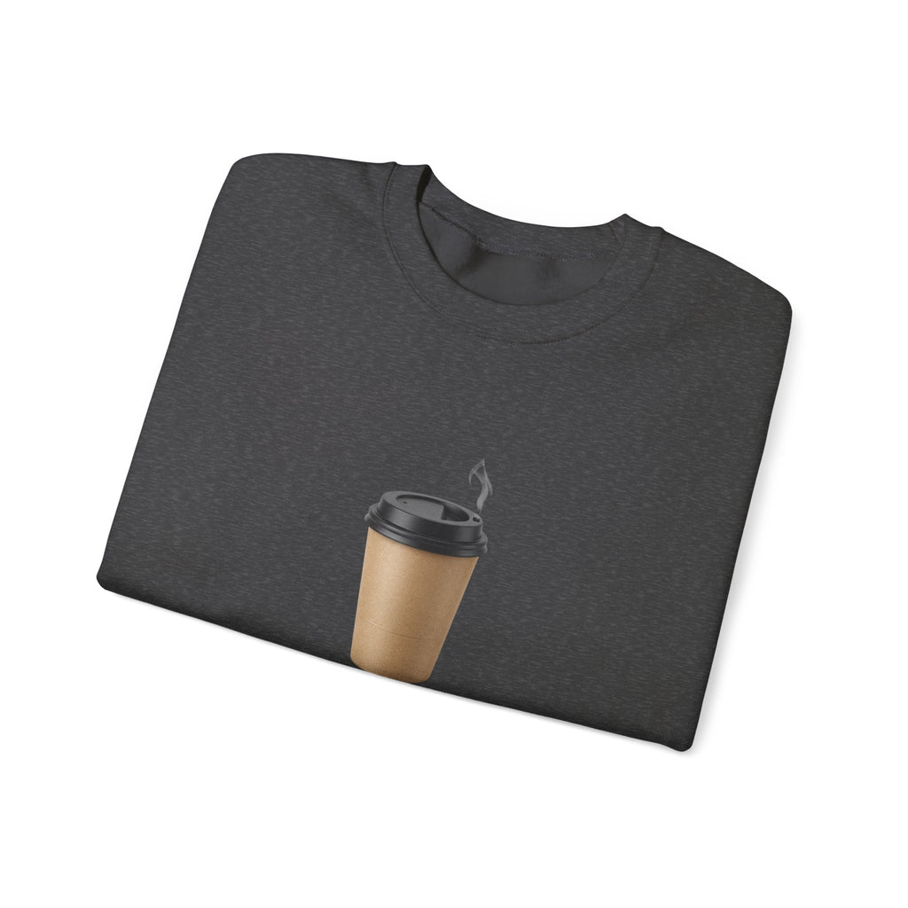 Coffee Run Sweatshirt — “Run on this, not luck.” Crewneck