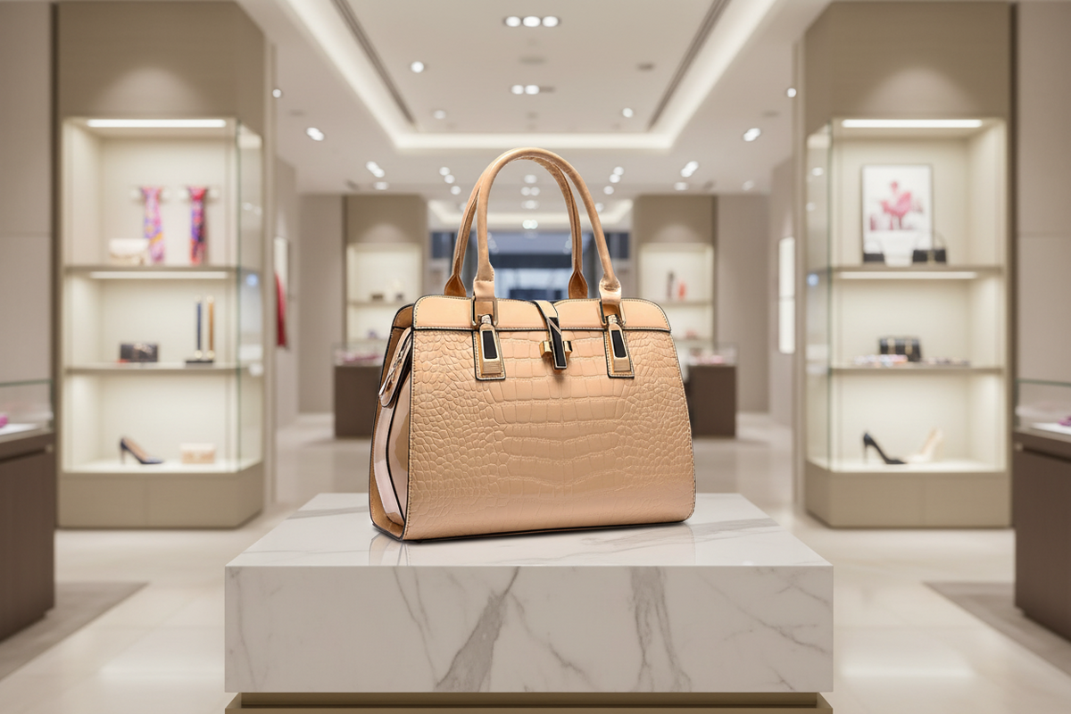 Women's Luxury Croc Pattern Designer Handbag
