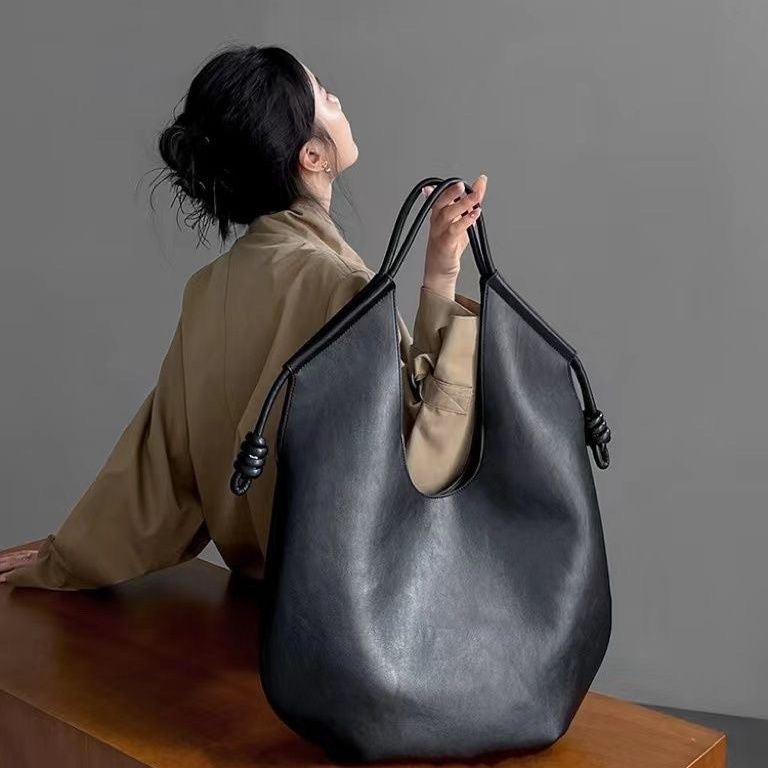 Minimalist Structured Shoulder Tote