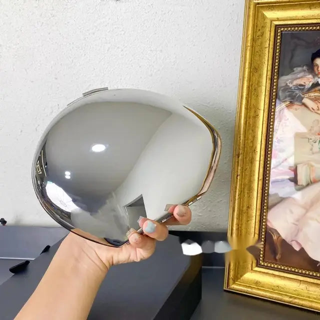 Mirrored Shell Metallic Clutch