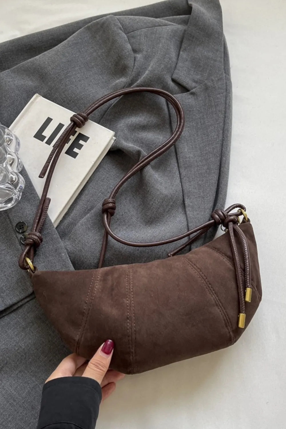 Compact Zip Shoulder Bag