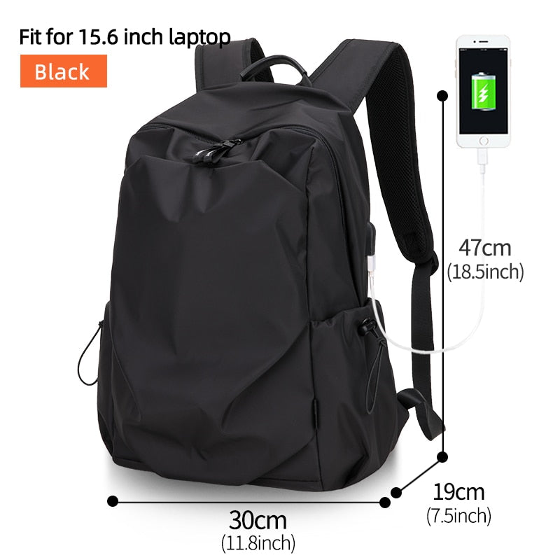 Men’s Waterproof 15.6-Inch Laptop Backpack