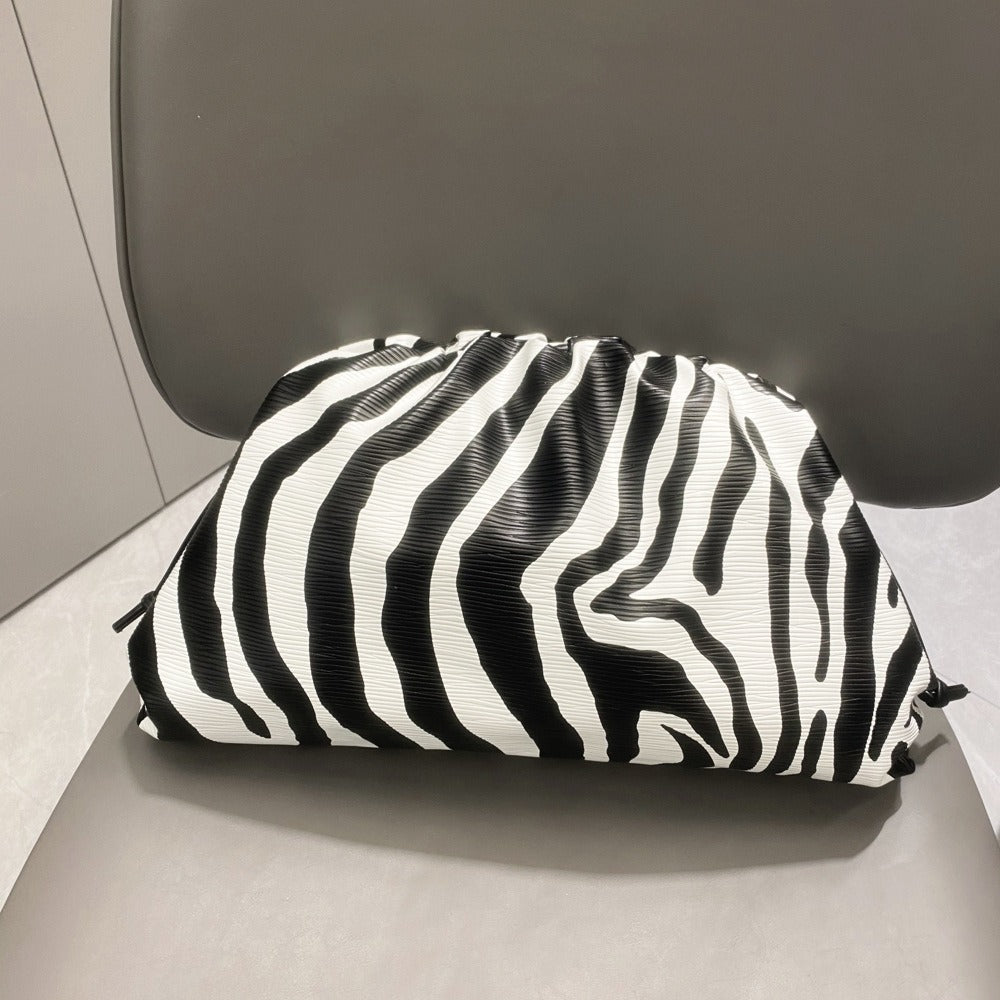 Zebra Print Cloud Crossbody Bag