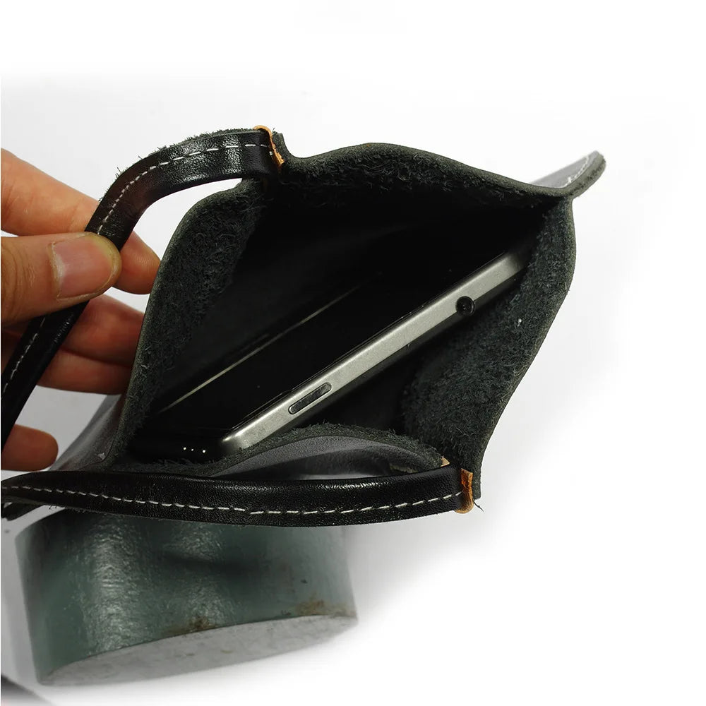 The Rue - Round Structured Leather Crossbody Bag