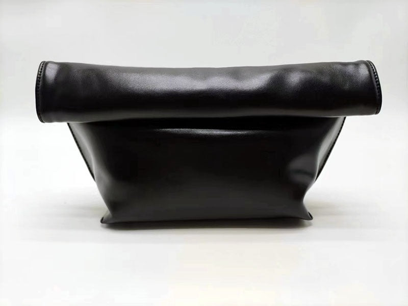 Rolled-Edge Envelope Handbag
