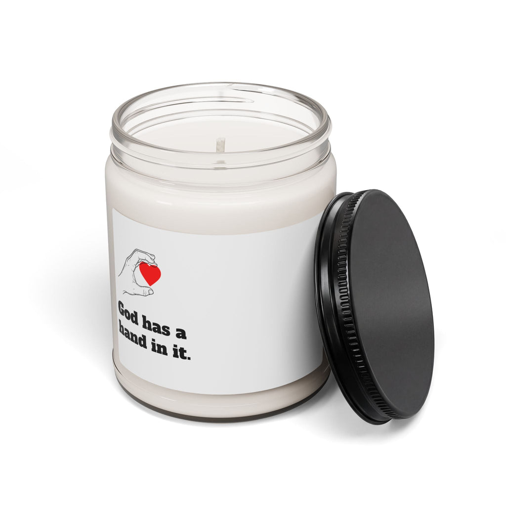 “God has a hand in it" - Faith-Inspired Cozy Gift Set | Hoodie, Candle & Mug