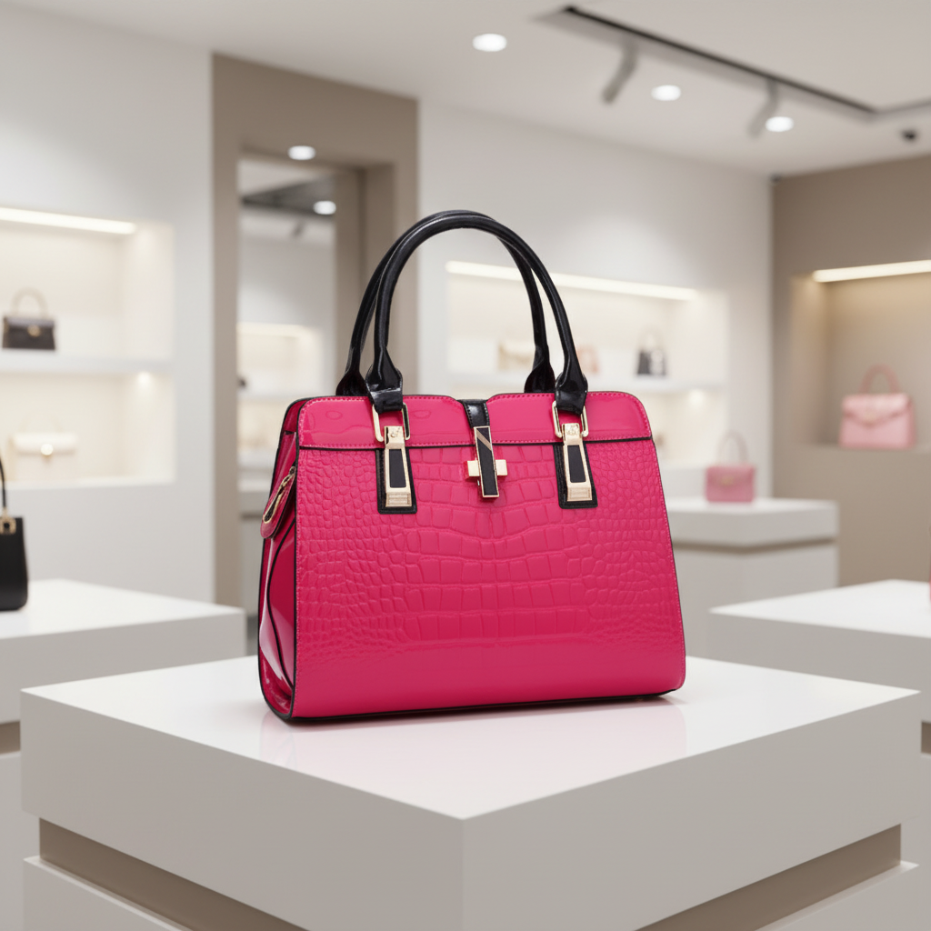 Women's Luxury Croc Pattern Designer Handbag