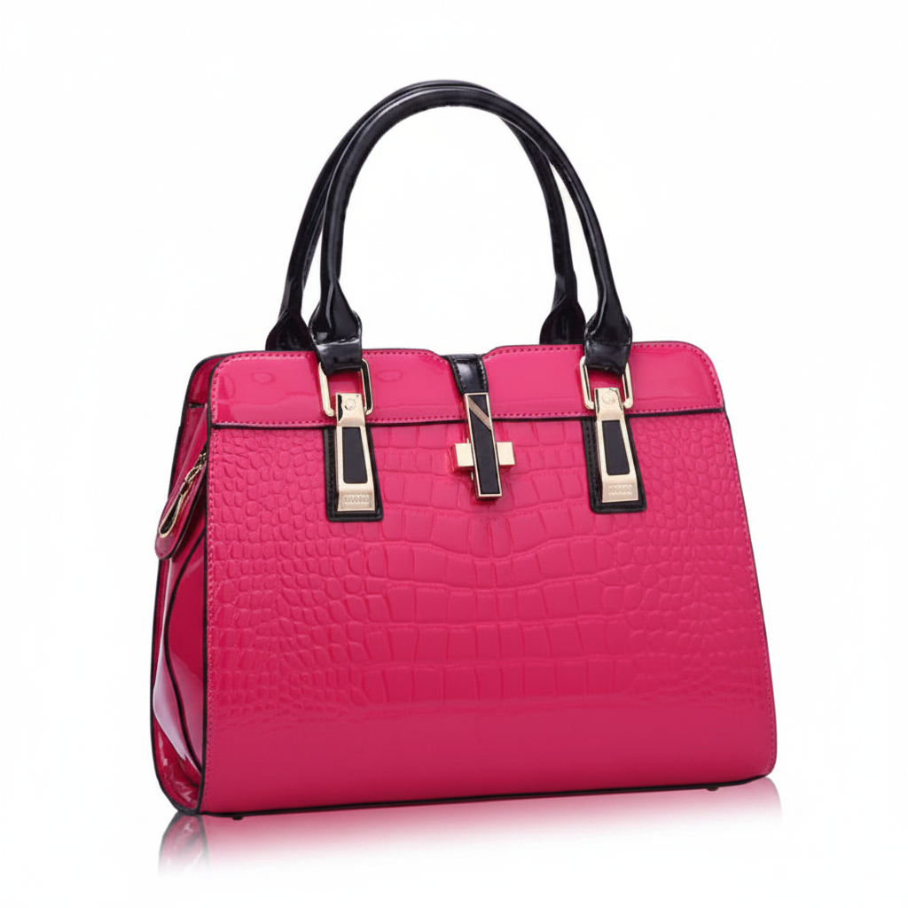 Women's Luxury Croc Pattern Designer Handbag