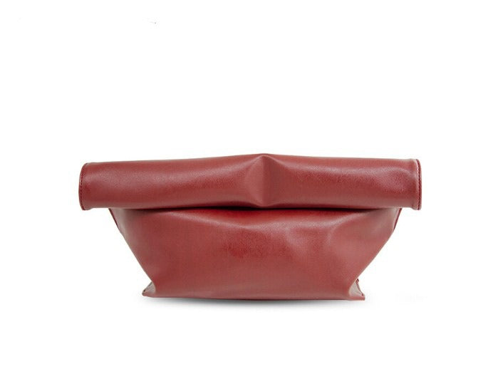 Rolled-Edge Envelope Handbag