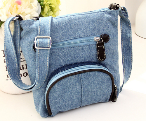 Denim Pocket Shoulder Bag