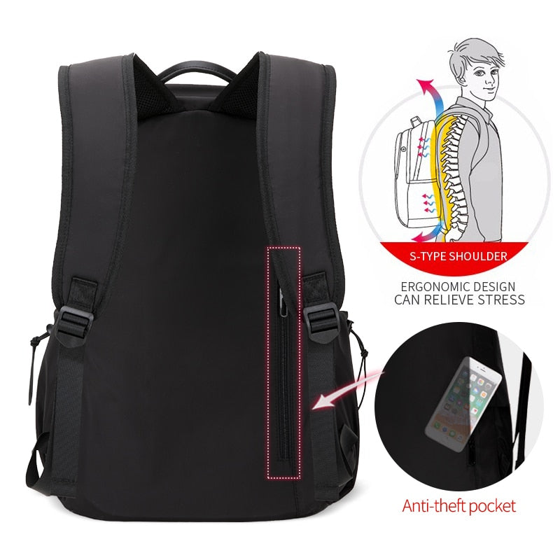 Men’s Waterproof 15.6-Inch Laptop Backpack