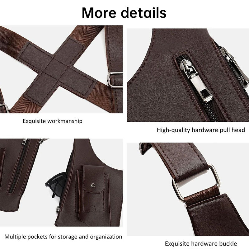 Hidden-Pocket Underarm Sling Bag