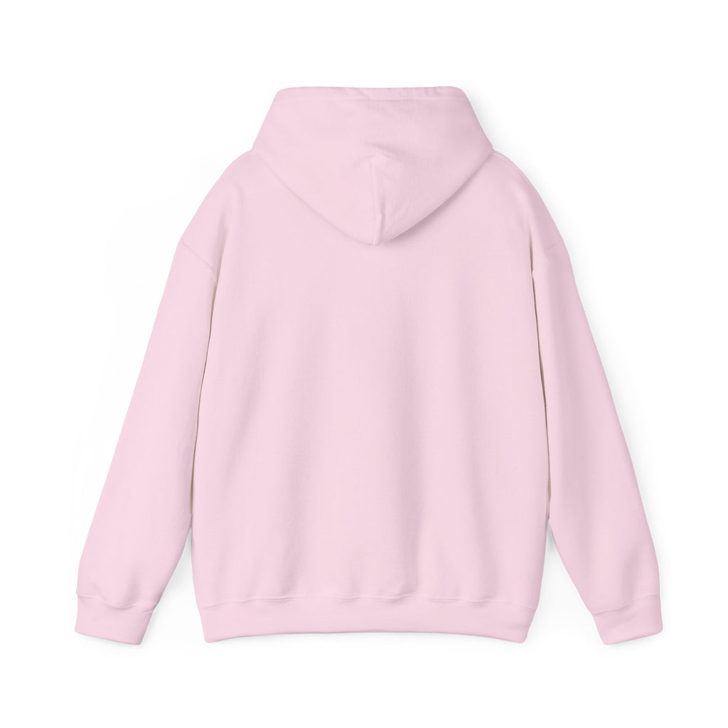Pressure Diamond Hoodie — Minimal Pink Script Chest Diamond Logo Design