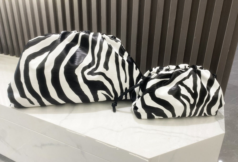 Zebra Print Cloud Crossbody Bag