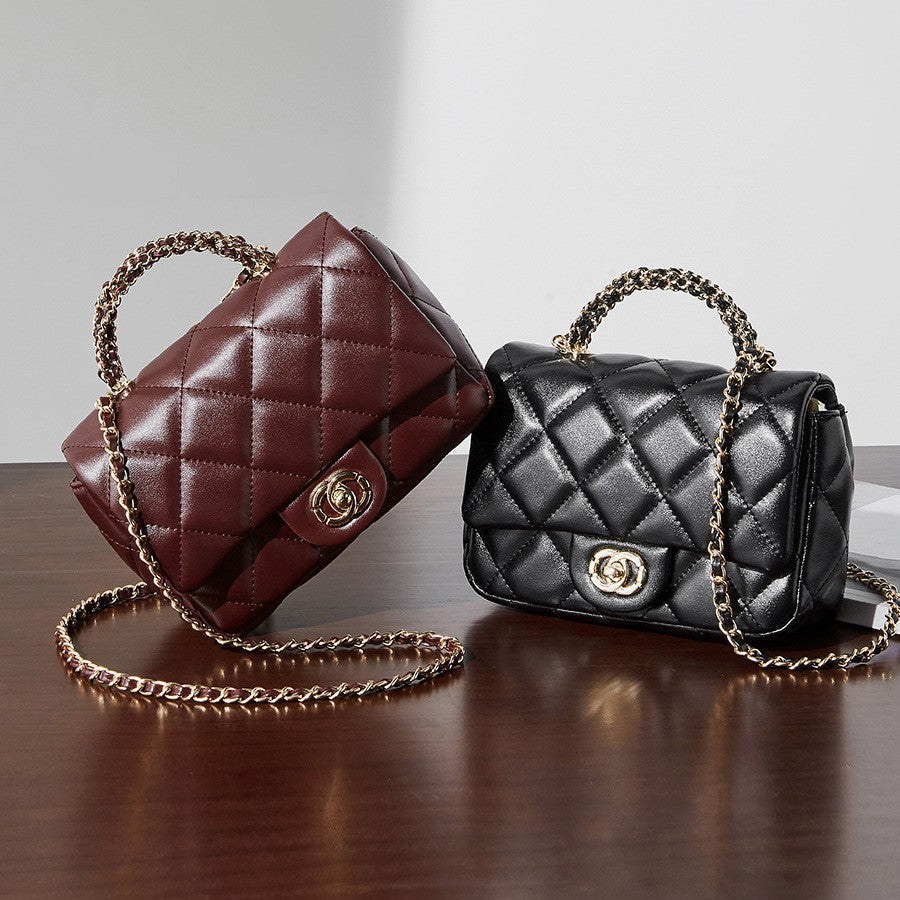 Quilted Top Handle Handbag