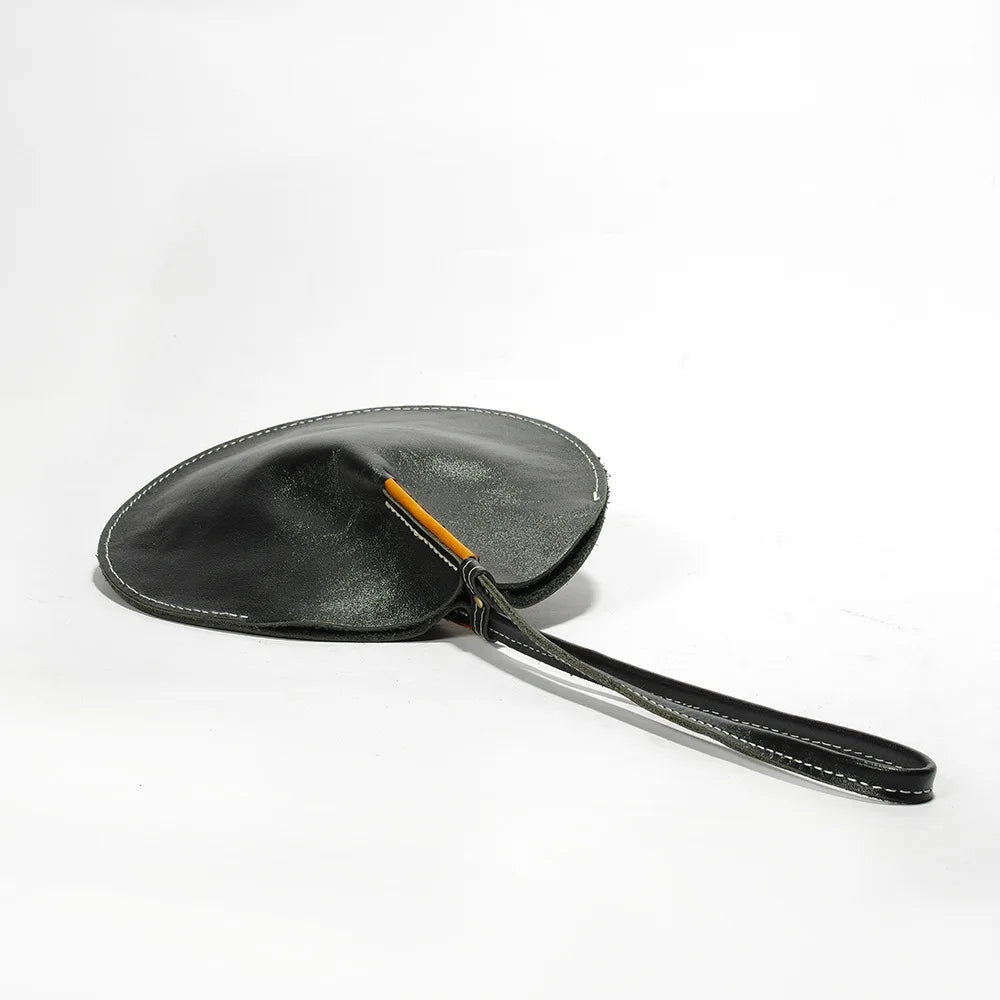 The Rue - Round Structured Leather Crossbody Bag