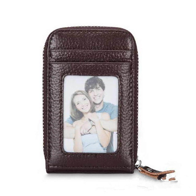 RFID-Blocking Zippered Card Holder