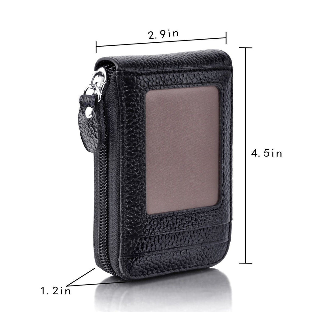 RFID-Blocking Zippered Card Holder
