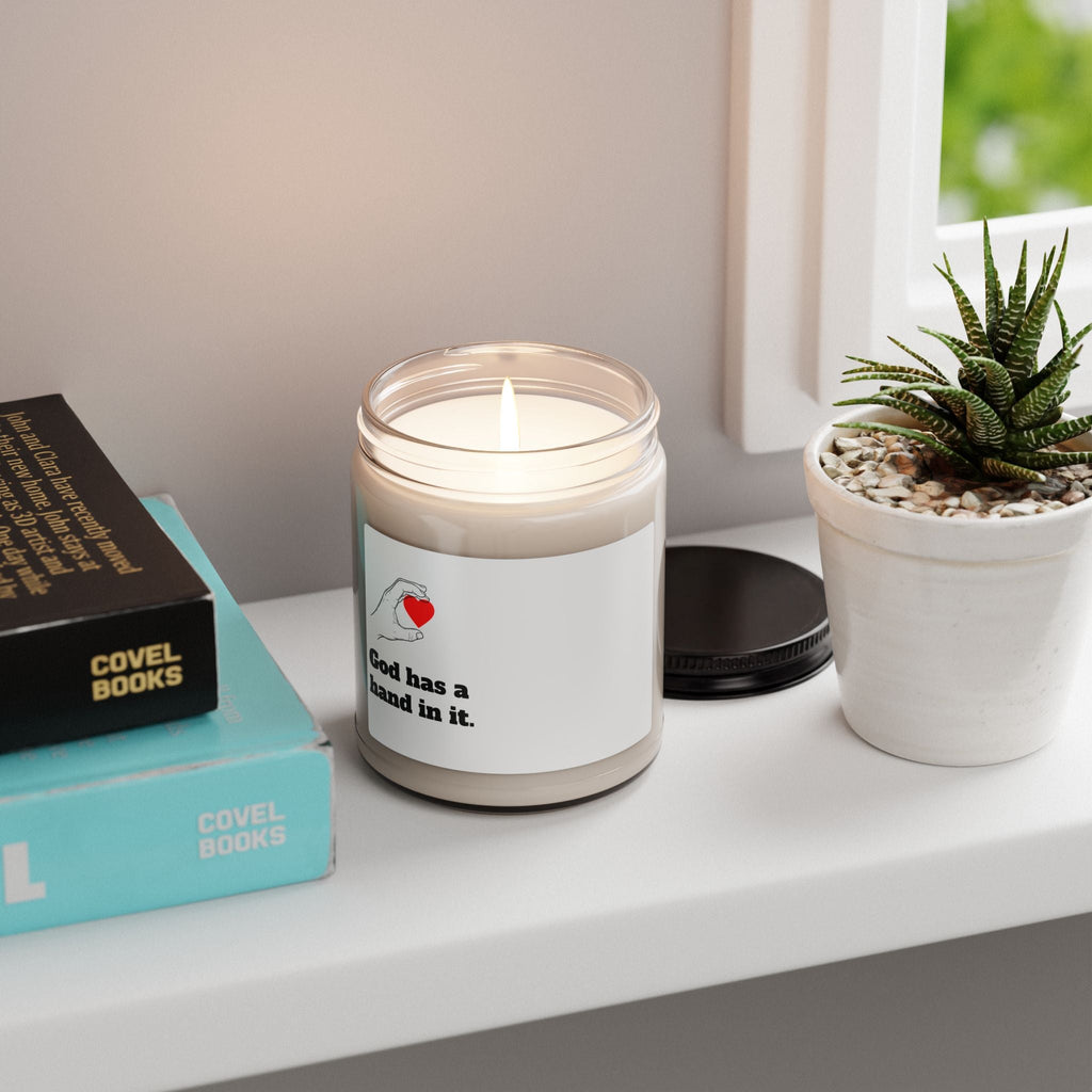 “God has a hand in it" - Faith-Inspired Cozy Gift Set | Hoodie, Candle & Mug