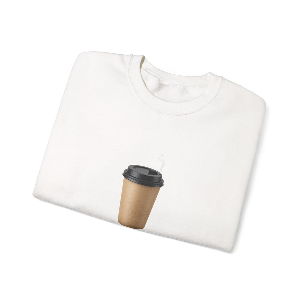 Coffee Run Sweatshirt — “Run on this, not luck.” Crewneck