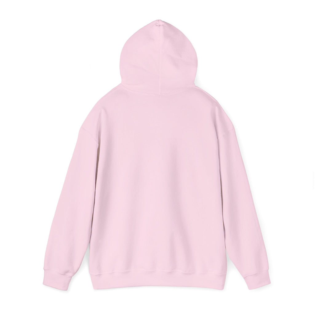 Pressure Diamond Hoodie — Minimal Pink Script Chest Diamond Logo Design