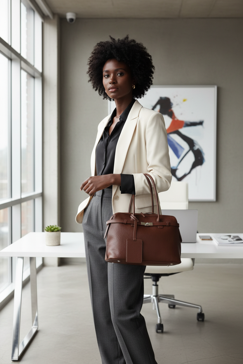 Leather Retro Large Capacity Shoulder Tote Bag for Women