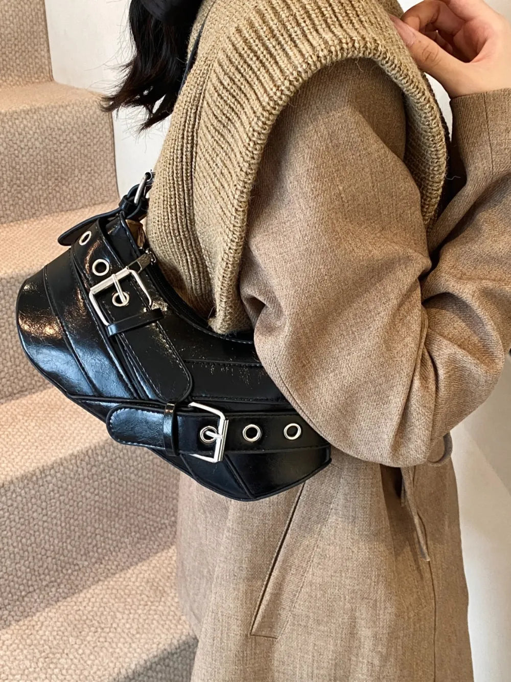 Small Buckle Shoulder Bag