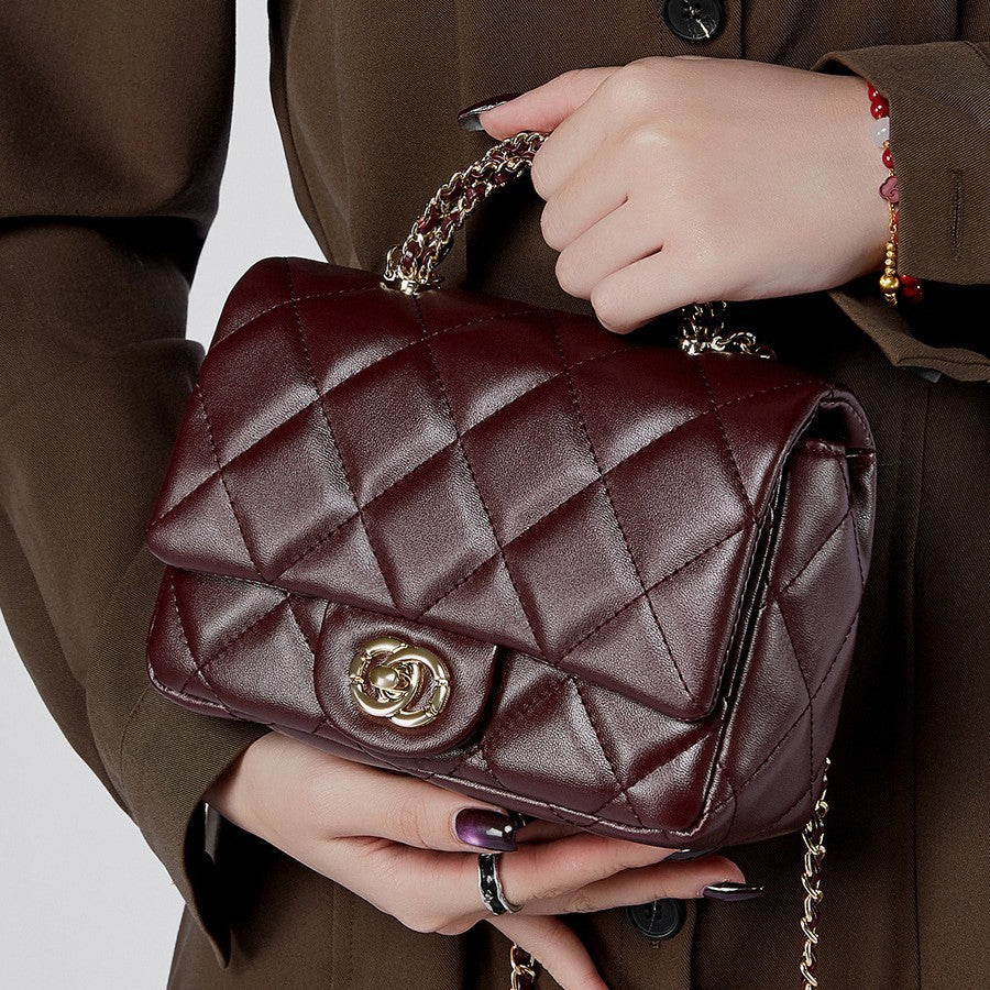 Quilted Top Handle Handbag