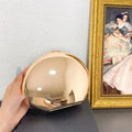 Mirrored Shell Metallic Clutch