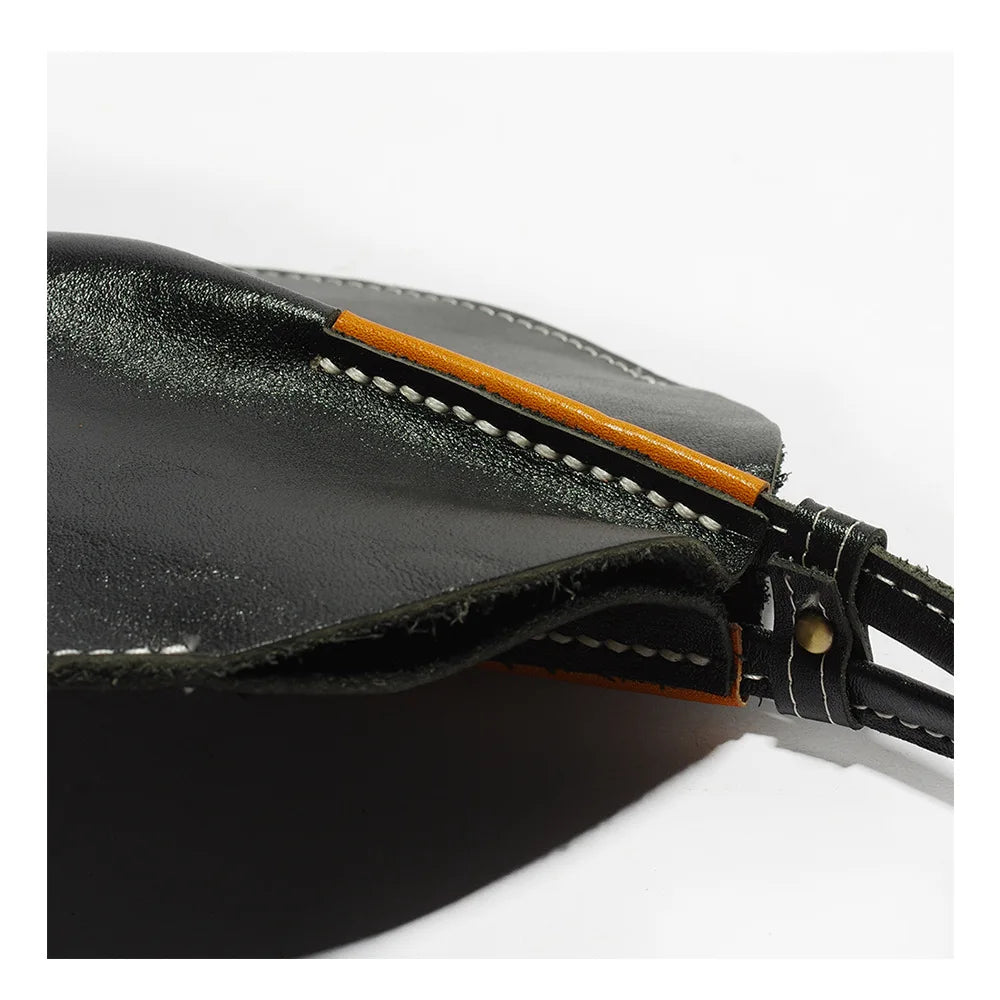 The Rue - Round Structured Leather Crossbody Bag