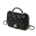 Quilted Top Handle Handbag