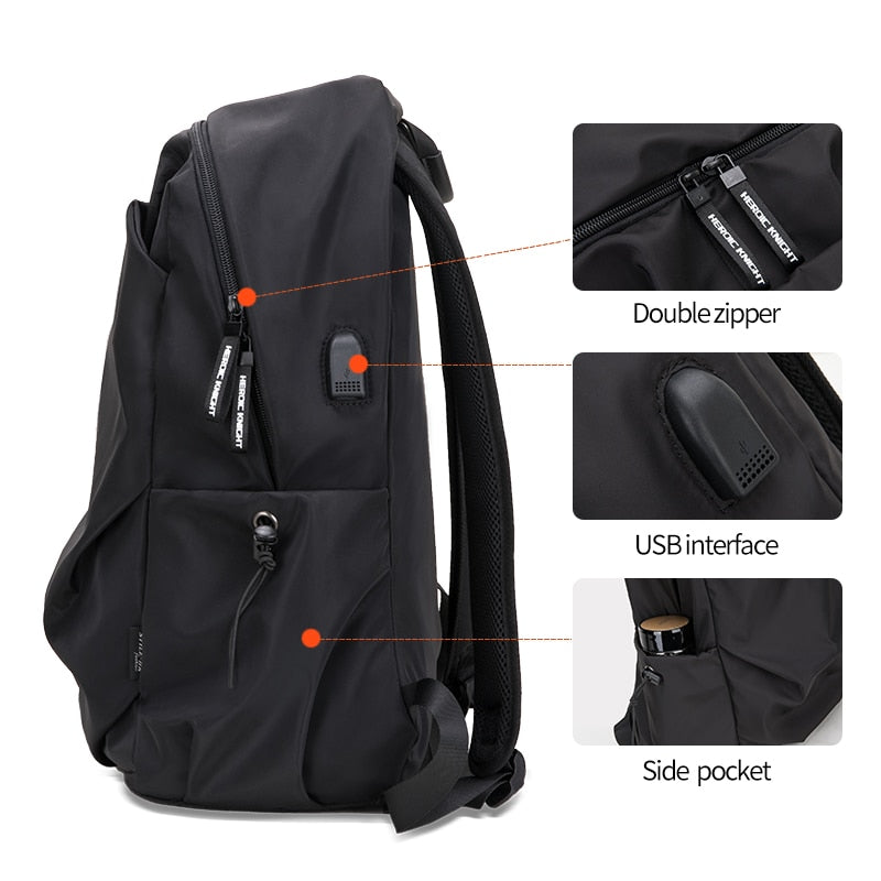 Men’s Waterproof 15.6-Inch Laptop Backpack