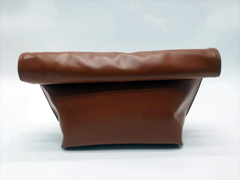 Rolled-Edge Envelope Handbag