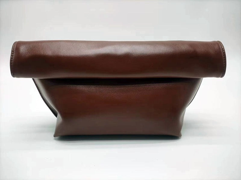 Rolled-Edge Envelope Handbag