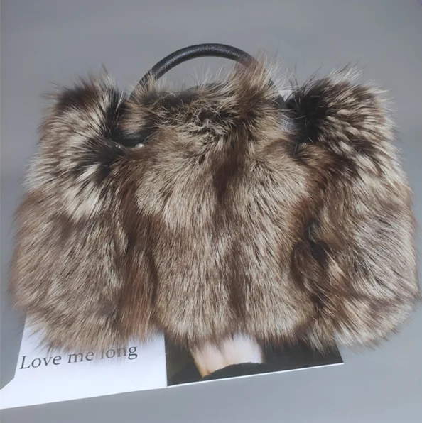 Fur-Textured Statement Shoulder Bag