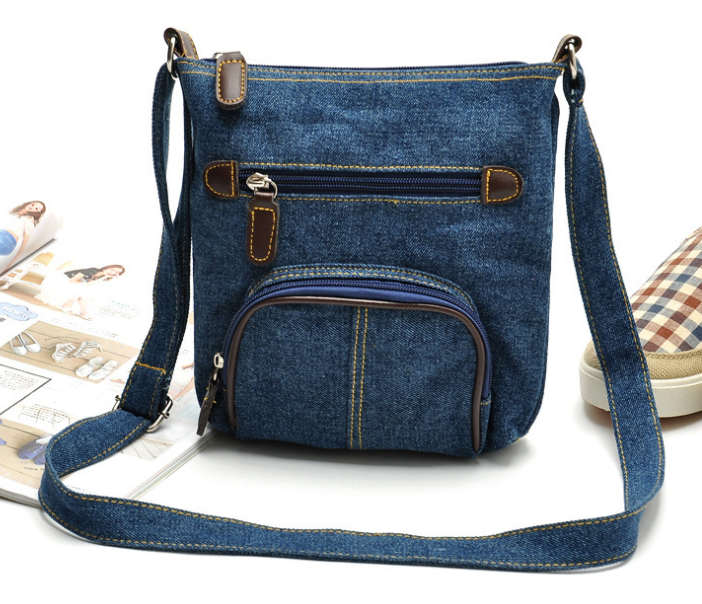 Denim Pocket Shoulder Bag