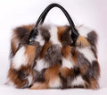 Fur-Textured Statement Shoulder Bag