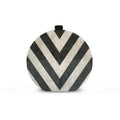 The Pearl - Pearlescent Striped Acrylic Clutch