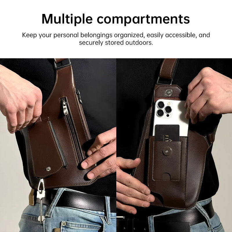 Hidden-Pocket Underarm Sling Bag