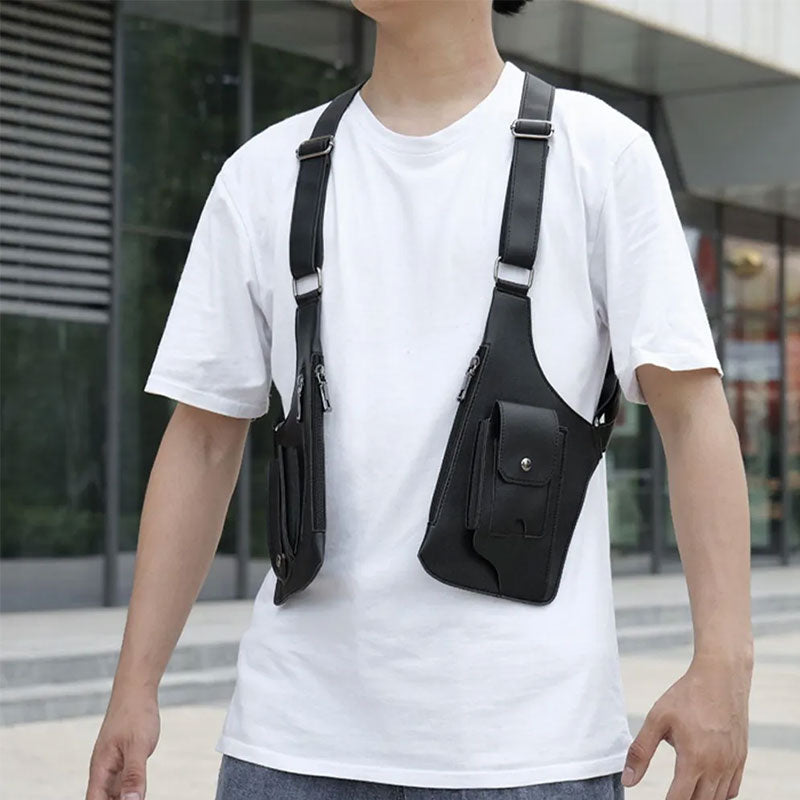 Hidden-Pocket Underarm Sling Bag