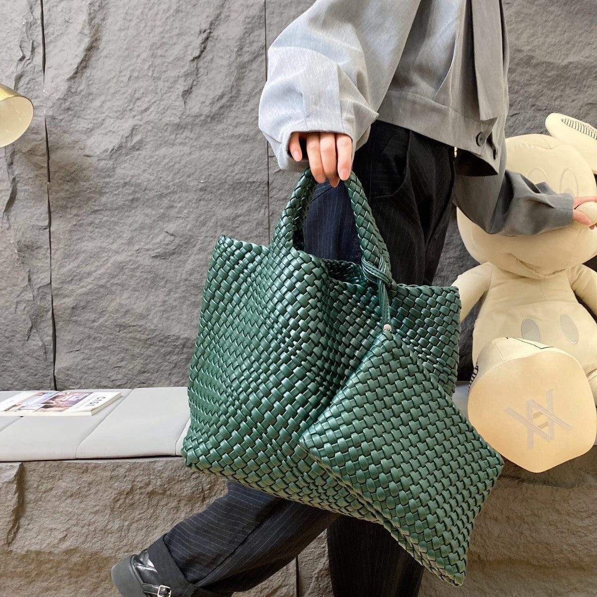 Large Woven Tote Bag