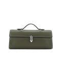 The Flan - Retro Genuine Leather Flap Bag with Lock Detail