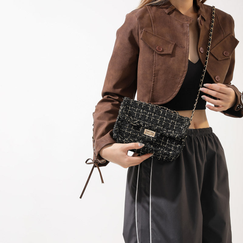 Small Chain Detail Square Bag